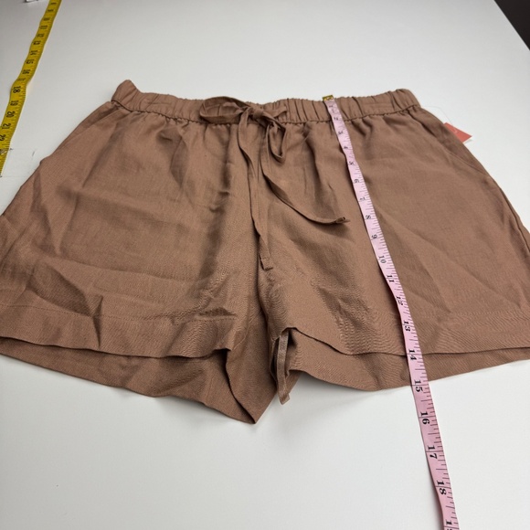 State of Day Linen Blend Sleeveless Pajamas Set Natural Umber Brown S - Picture 9 of 11